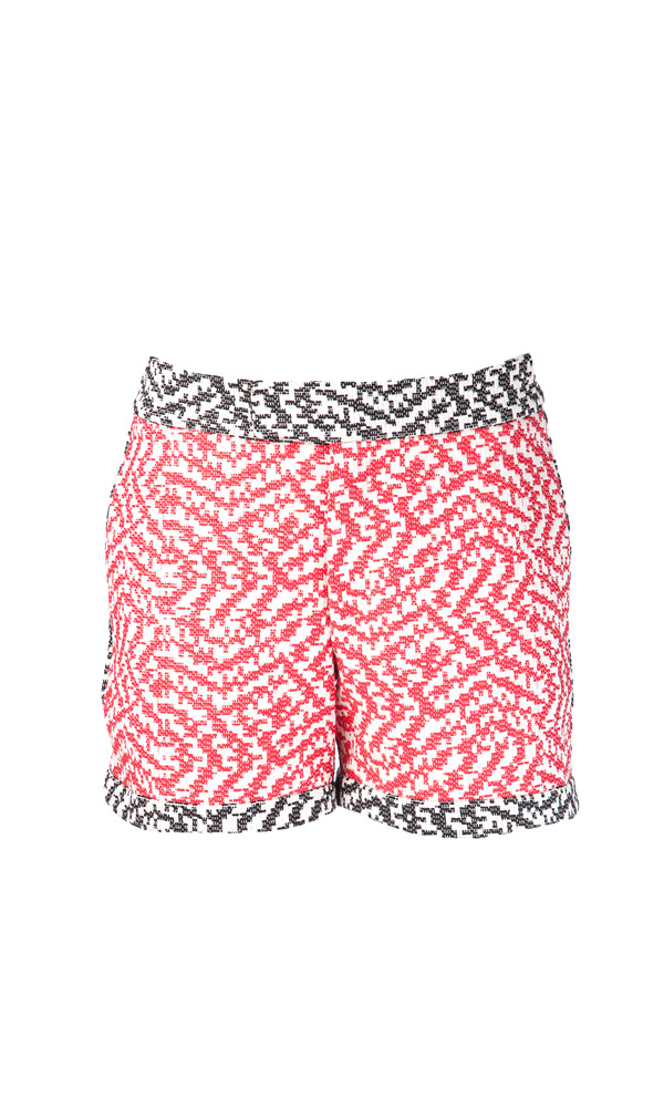 Sea NY
Woven Combo Shorts
Embrace your inner tribal goddess with these Aztec patterened shorts.Take it to the next level with a silk white blouse and some lace up pumps.